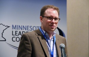 David Wasserman from the Cook Political Report speaks at the 2013 Minnesota Agriculture Leadership Conference.