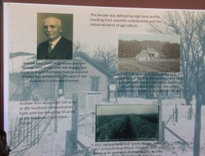 This display highlighted the rich history of the Southern Research and Outreach Center.