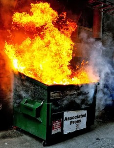 Associated Press Dumpster Fire