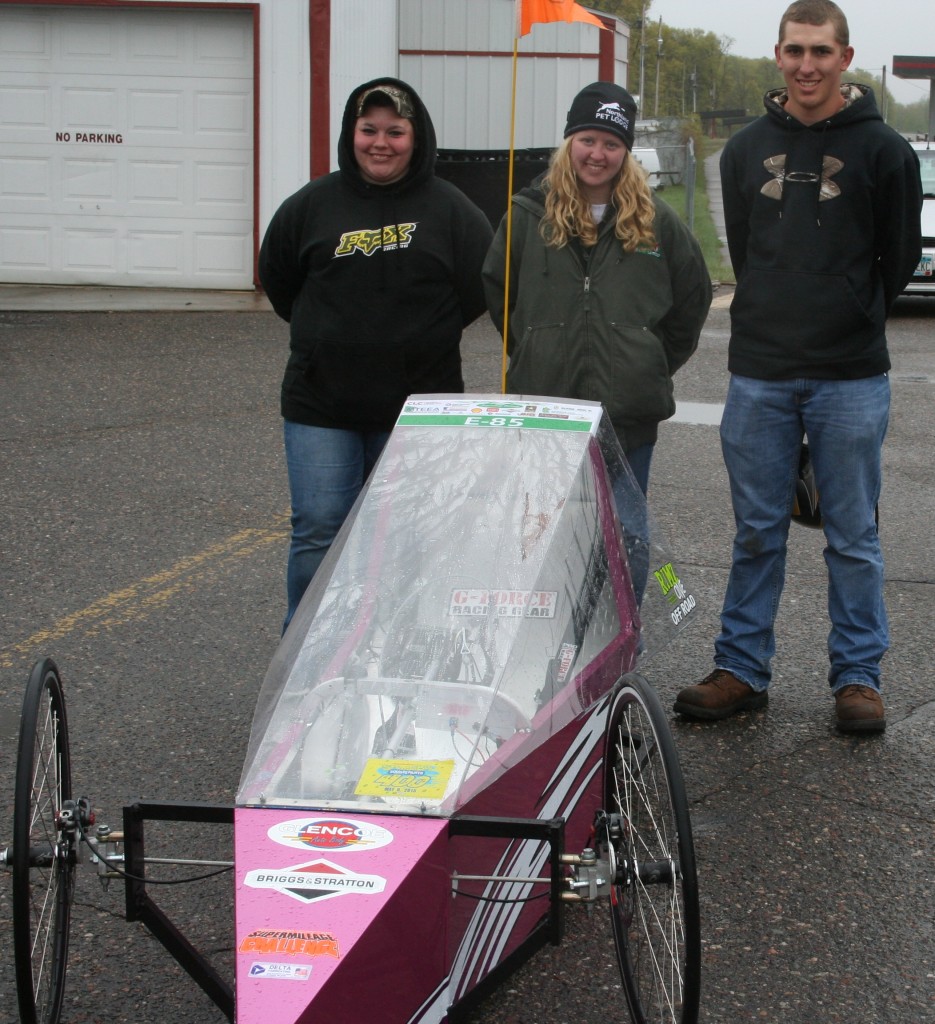 The team from Glencoe-Silver Lake took time for a picture while waiting for their turn to run.