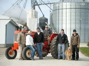 The Toquam's on their family farm near Blooming Prairie.