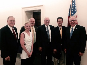 A farmer-leader delegation from the Minnesota Corn Growers Association met with representatives and senators from Minnesota in Washington D.C. last week, including Rep. Tim Walz (right).