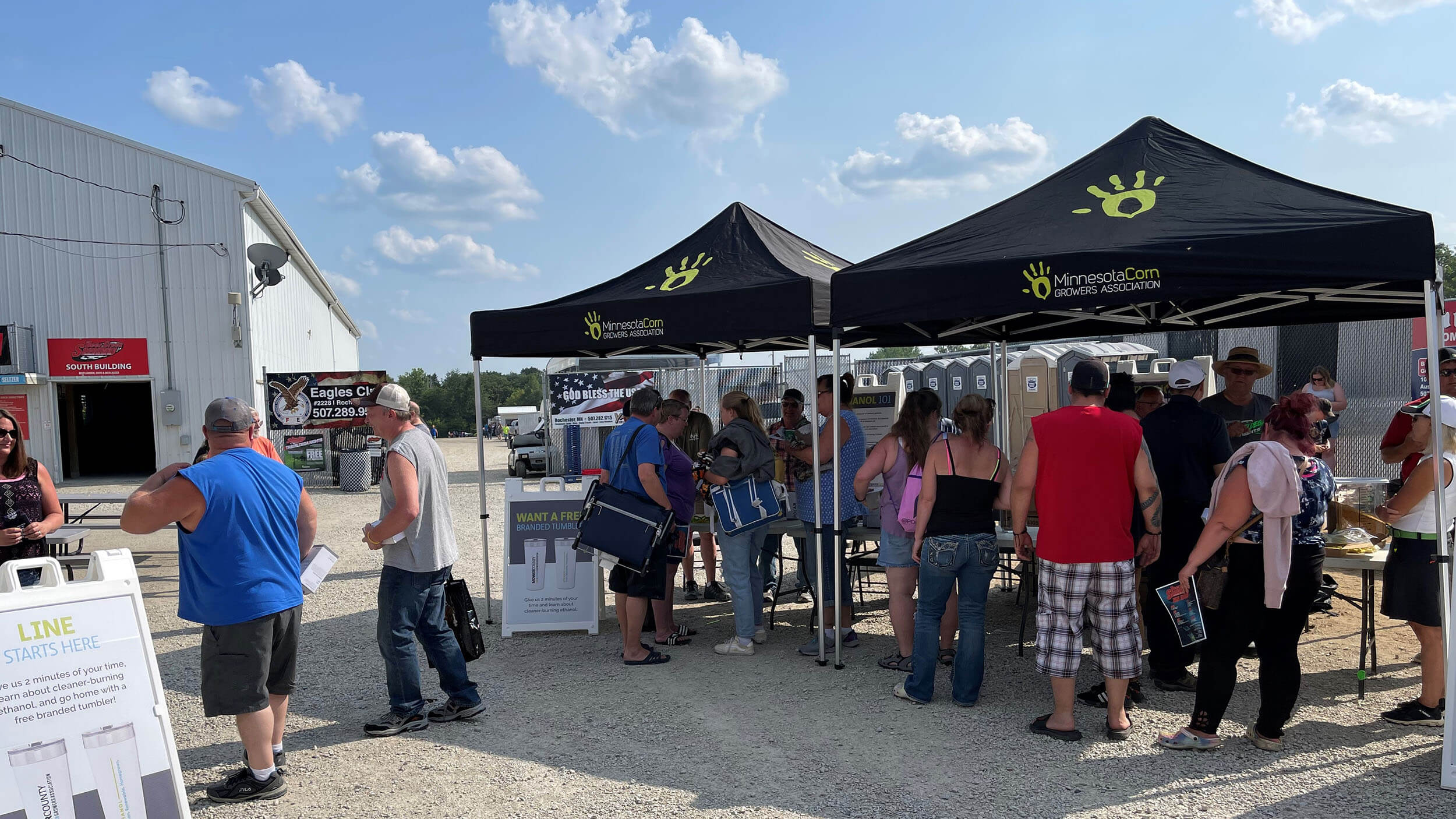 Tasseldega Nights Minnesota Corn booth